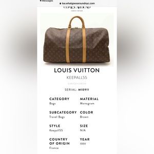 Louis Vuitton keepall 55